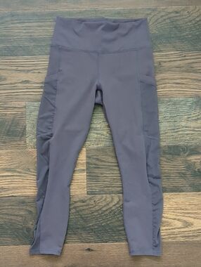 Fabletics Powerhold Eggplant Purple Leggings, Size Small